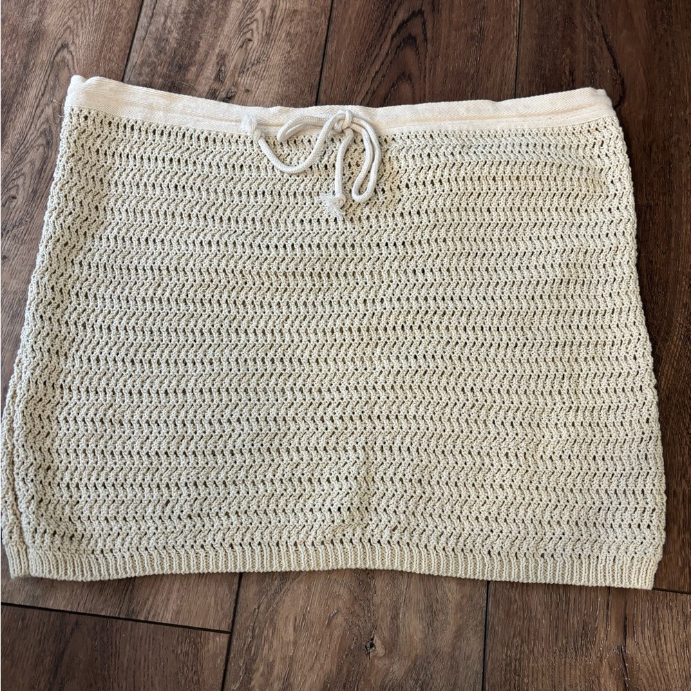 Free People Beach Cream Knit Women's Skirt